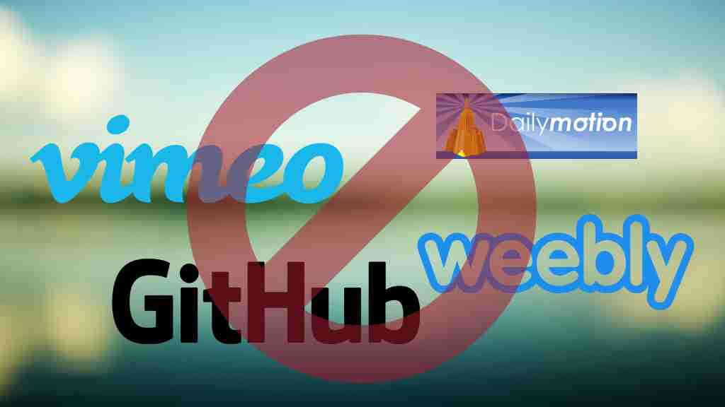 Vimeo, Dailymotion, Github, Weebly blocked by Govt. in India