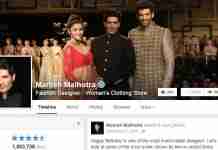 One Million Facebook Likes for Manish Malhotra Manish-Malhotra-facebook-page
