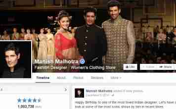 One Million Facebook Likes for Manish Malhotra Manish-Malhotra-facebook-page