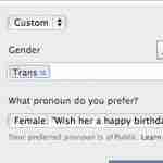 FACEBOOK NOW OFFERS GENDER DIVERSITY