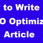 Basic tips to create and optimize your articles!