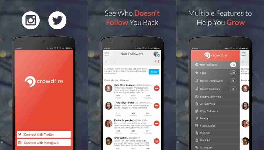 Crowdfire Mobile app