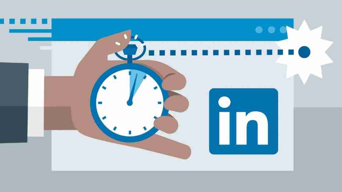 the post time in linkedin