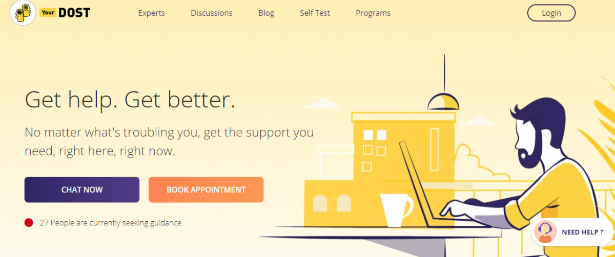 YourDost mental health and wellness startup